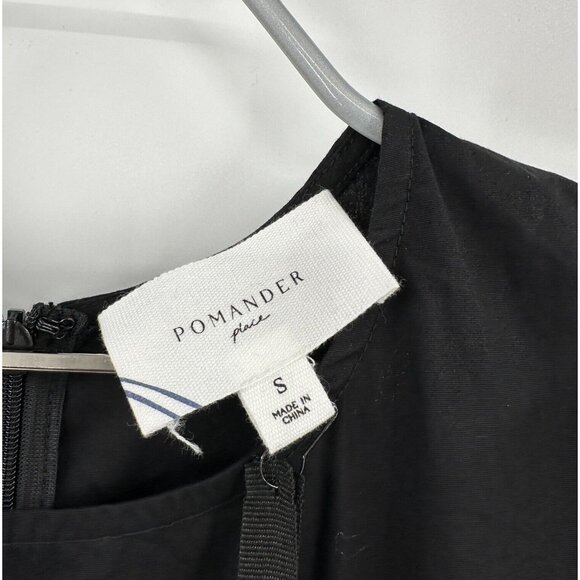 Pomander Place by Tuckernuck Black Corrine Flutter Sleeve Mini Dress sz S NWT - Picture 3 of 7